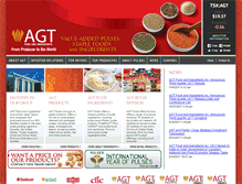 Tablet Screenshot of agtfoods.com